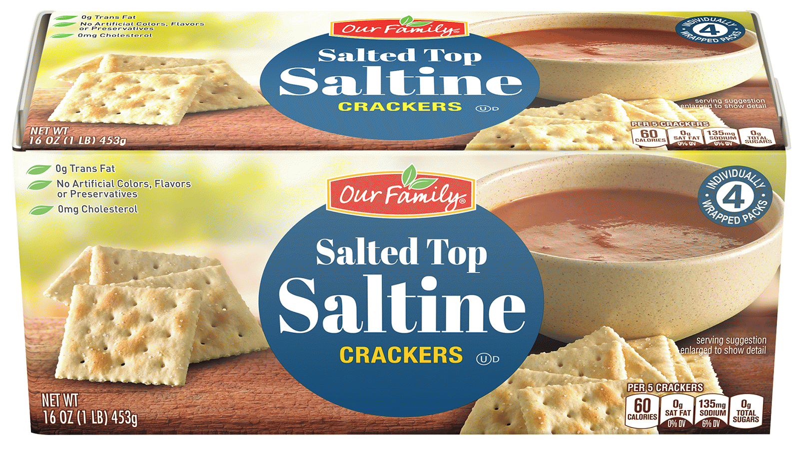 Our Family  saltines, 4-stay fresh packs Full-Size Picture